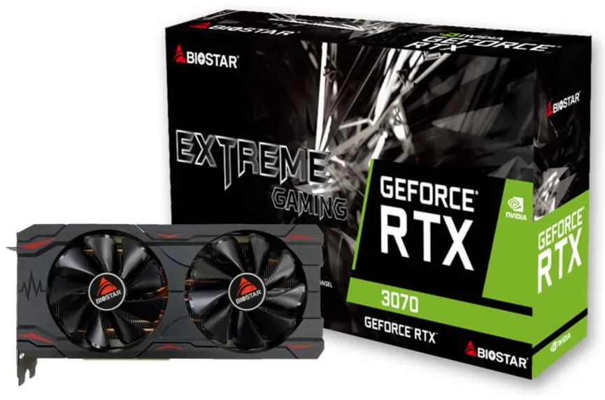 Placa Video Biostar GeForce RTX 3070 8GB GDDR6 256-bit