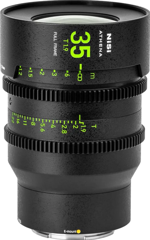 Obiectiv NISI Cine Lens Athena Prime 35mm T1.9 E-Mount (Without Drop-in Filter)