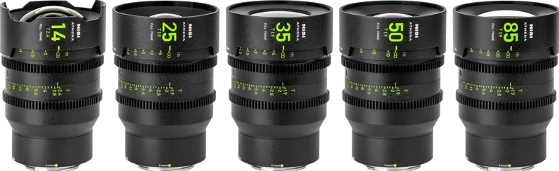 Obiectiv/Accesoriu NISI Cine Lens Set Athena Prime E-Mount (Without Drop-In Filter)