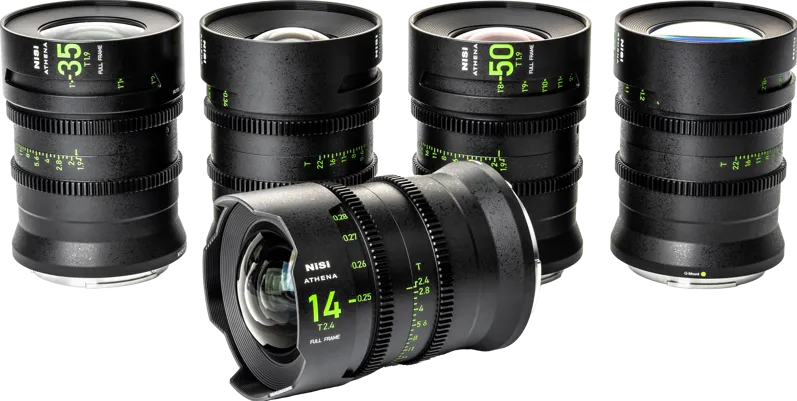 Obiectiv/Accesoriu NISI Cine Lens Set Athena Prime Fuji G-Mount (Without Drop-In Filter)