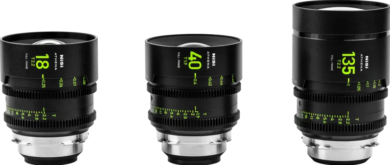 Obiectiv/Accesoriu NISI Cine Lens Set Athena Prime Add-On (3 Lenses) PL-Mount