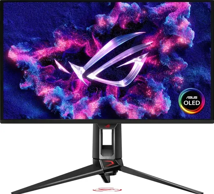 Monitor LED ASUS Gaming ROG Swift PG27UCDM 27 inch UHD QD-OLED 0.03 ms 240 Hz USB-C HDR FreeSync Premium Pro & G-Sync Compatible Asus Gaming ROG Swift PG27UCDM 27 inch UHD QD-OLED 0.03 ms 240 Hz USB-C HDR FreeSync Premium Pro & G-Sync Compatible
