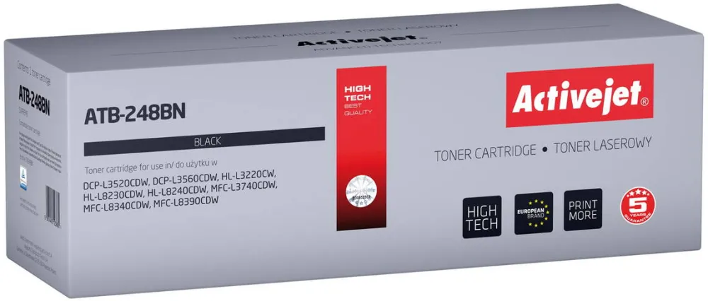 Toner imprimanta ACTIVEJET ATB-248BN toner for Brother printers (replacement Brother TN248BK; Supreme; 1000 pages; black)