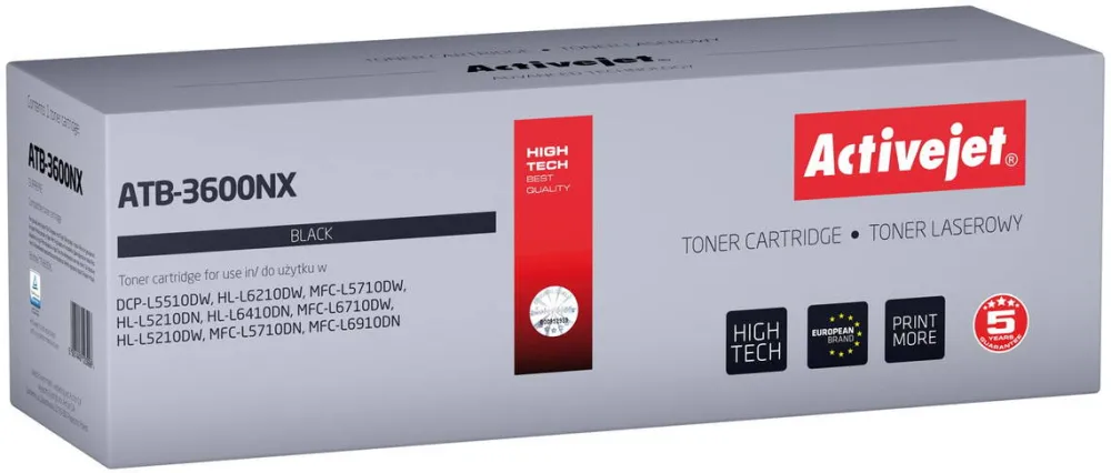 Toner imprimanta ACTIVEJET ATB-3600NX Toner for Brother printers; Replacement Brother TN3600XL; Supreme; 6000 pages; black)