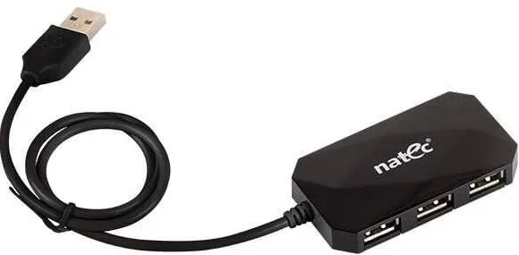Hub USB Natec NHU-0647 USB HUB 4-Port LOCUST USB 2.0 Black