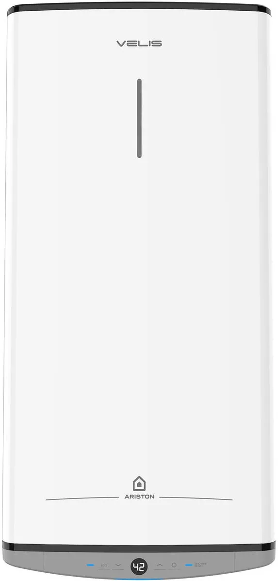 ARISTON Boiler electric Velis Dune 100 EU, 1500W, 100 l, control electronic complet, Touch control, functie ECO EVO, protectie ioni de argint, anod de magneziu, rezervor emailat cu titan, Alb