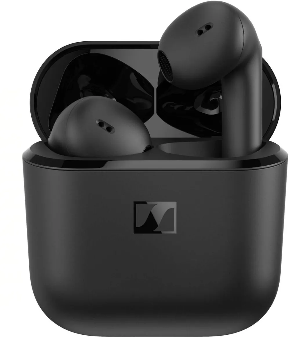 Casti Bluetooth Sennheiser Casti In-Ear Sennheiser Accentum Open TW, True Wireless, Bluetooth, Microfon, Autonomie 28 ore, IPX4, Black