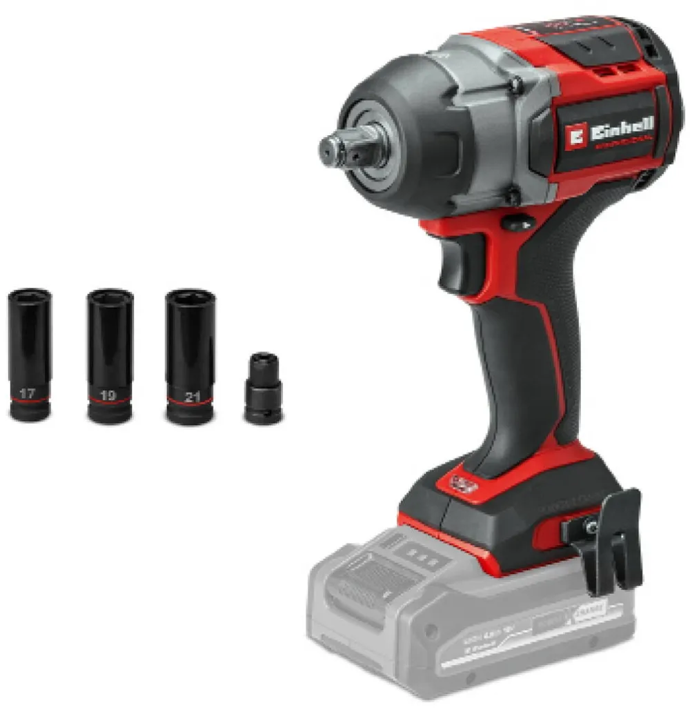 Einhell Cheia de impact fara fir Einhell Professional TP-CW 18/750-C Li BL-Solo PXC, 18 V, cuplu de 750 Nm, cuplu de desfacere de 1.000 Nm, motor fara perii, prindere patrata externa, fara acumulator