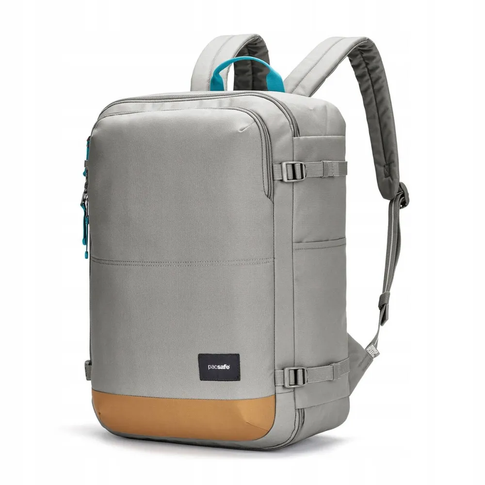 Pacsafe Rucsac de cabina antifurt Pacsafe Go 34L gri, ideal pentru calatorii