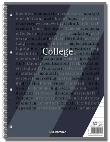 Caiet cu spirala Aurora College dictando A4 80 file
