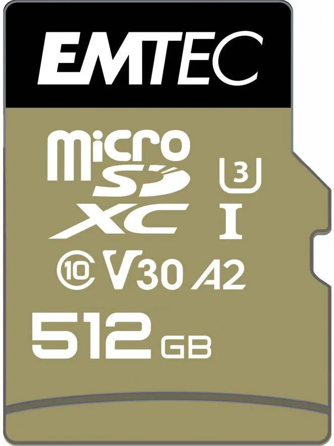 Card de Memorie Emtec MicroSD 512GB SDXC (CLASS10) Speedin V30 A1 4K