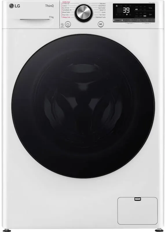LG Masina de spalat rufe F4WR711S2W, 11 kg, 1400 RPM, Clasa A, AI Direct Drive, Smart Diagnosis, TurboWash, Alb
