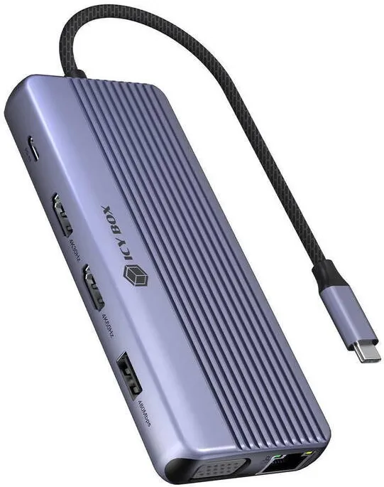 Docking Station Icy Box Docking Station Icy Box Dockingstation IcyBox 12-in-1 USB 3.2 Gen 1 Type-C