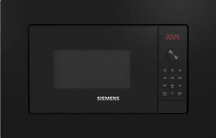 Cuptor cu Microunde SIEMENS BE623LMB3 incorporabil, 20 L, 800 W, Grill, Negru