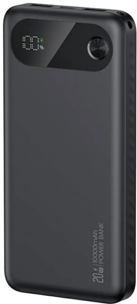 USAMS Powerbank USAMS PB80 10000mAh 20W PD, 2xUSB-A + USB-C, negru