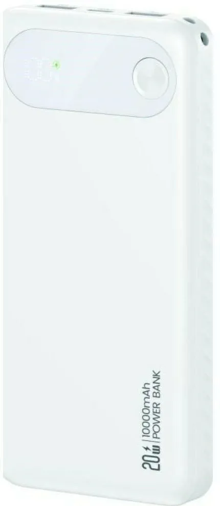 USAMS Powerbank USAMS PB80 10000mAh 20W PD, 2xUSB-A + USB-C, alb