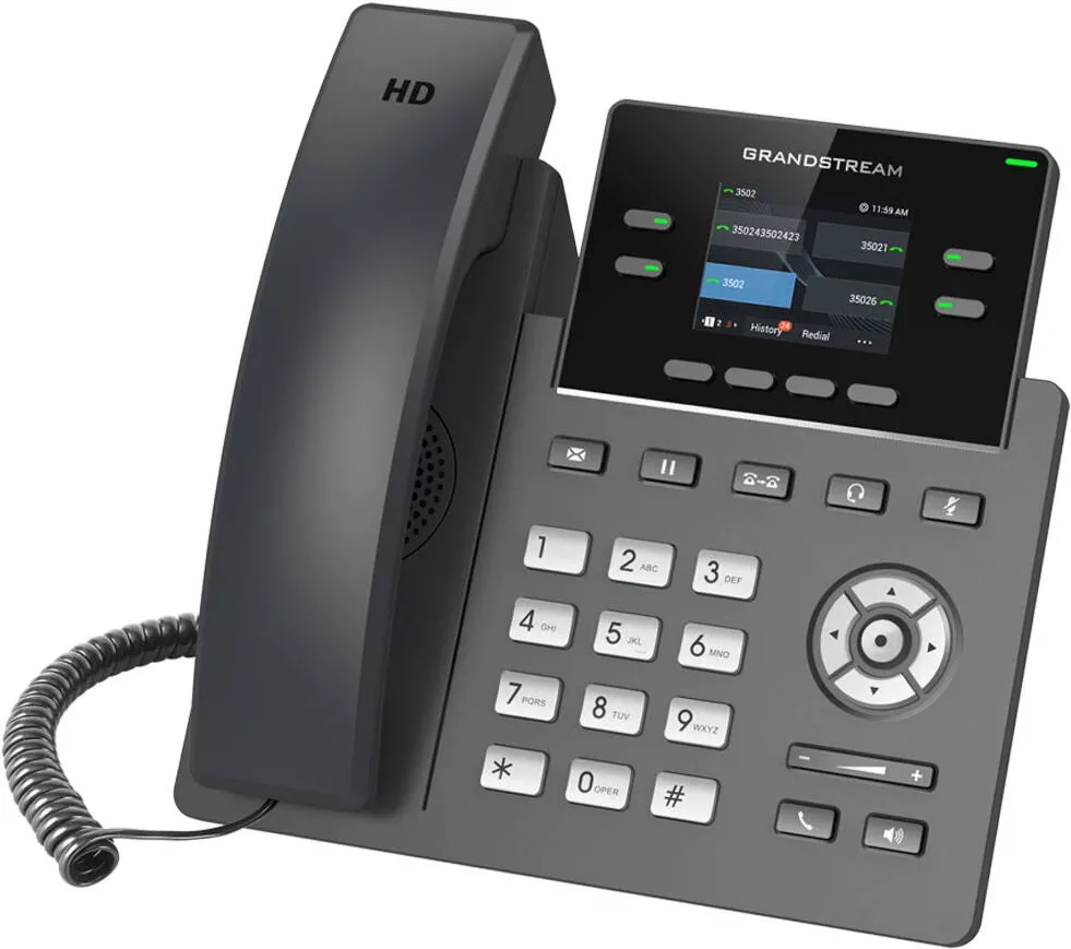 Telefon Fix Grandstream GRS TIP 2SIP 2xETH 10/100 POE GRP2612P