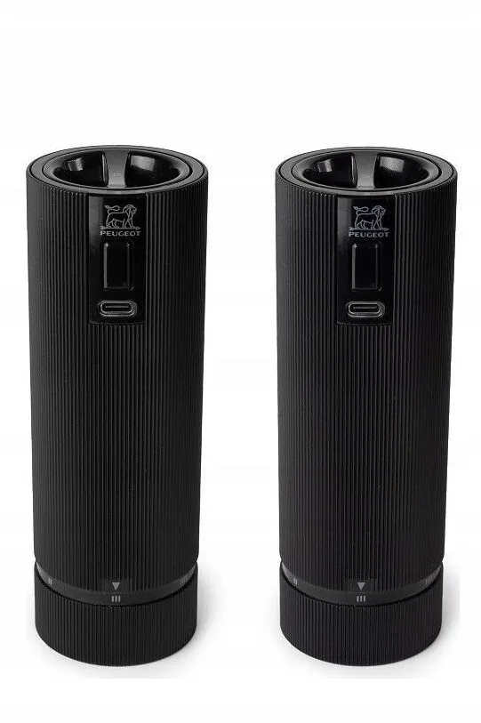 Peugeot Set rasnite electrice Peugeot Line 15cm, negru mat, 2 bucati