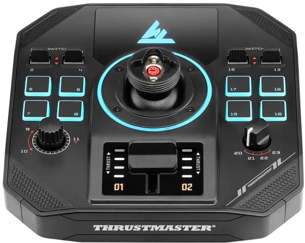 Joystick THRUSTMASTER Baza joystick Thrustmaster Sol-5 Base, cu butoane programabile, cu port pentru maneta detasabila, negru
