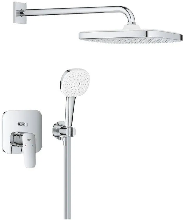 Grohe Sistem de dus incastrat Cubeo Tempesta 250 cu doi consumatori, crom, 1053360000