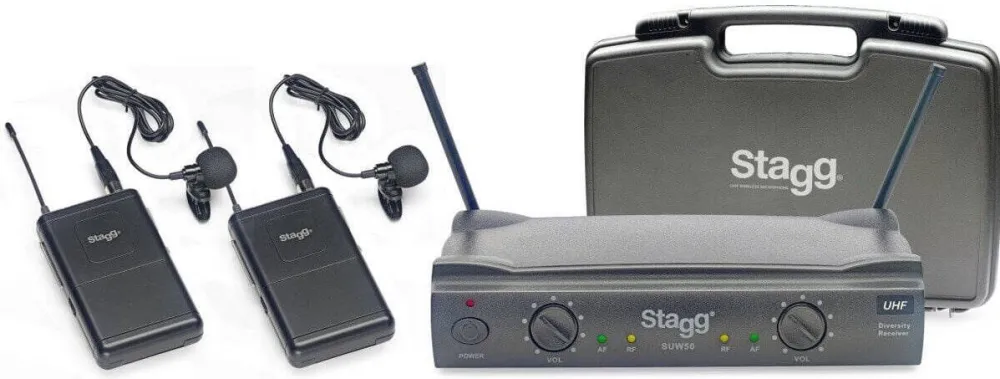Microfon Stagg SUW 50 LL FH EU Wireless UHF Negru