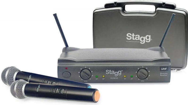 Microfon Stagg SUW 50 MM FH EU Wireless UHF Negru