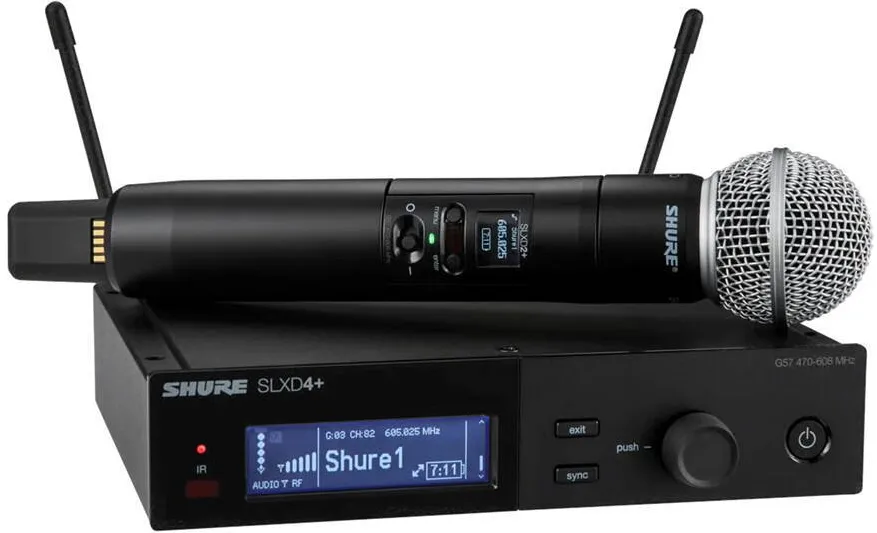 Microfon Shure SLXD24+E/58-G65 Digital Wireless Negru