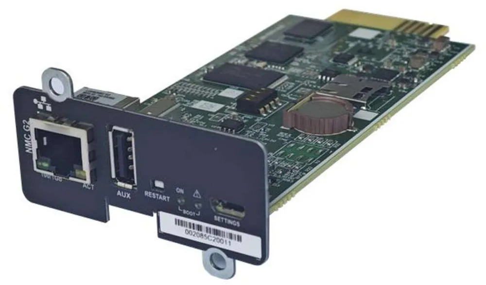UPS PowerWalker Modul SNMP 1Gbps PowerWalker, pentru UPS RT, RTG, IOT PF1, 6-10KVA, negru, 133x67x33mm