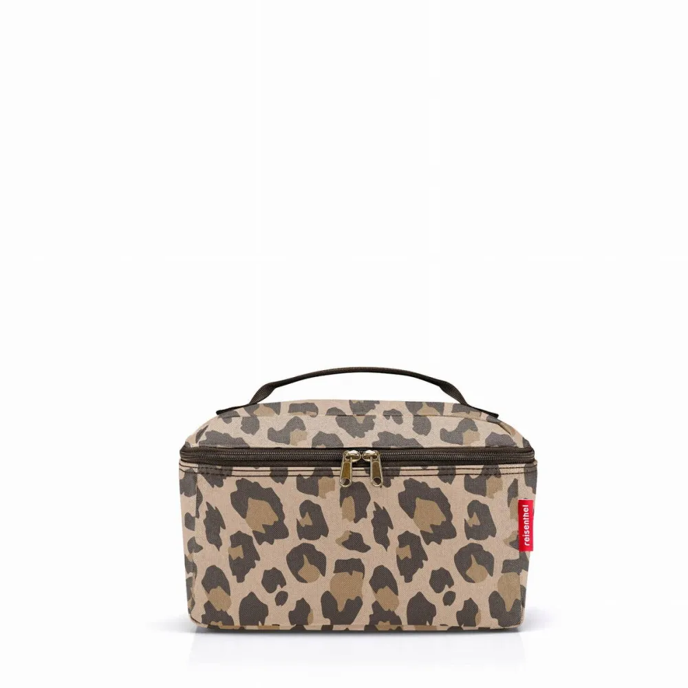 Reisenthel Trusa Machiaj Beautycase Leo Macchiato, 4L, poliester reciclat, 27x18x17cm