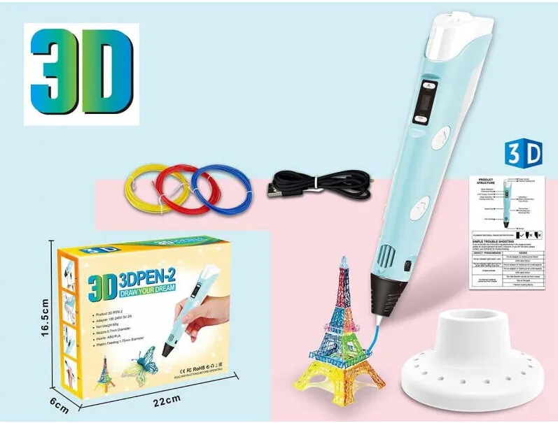 Jucarie creativa Madej Set 3D Penita, MADEJ, filament cu cablu USB