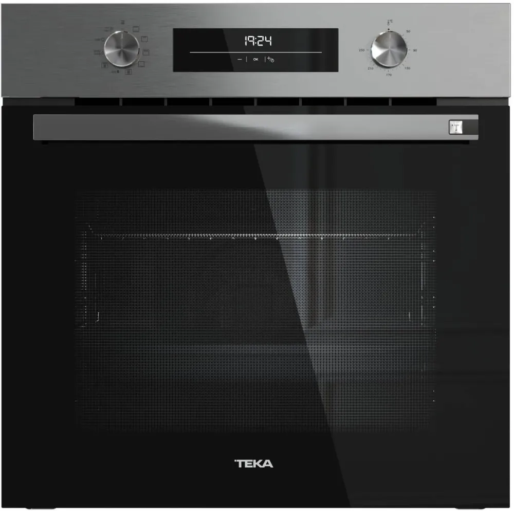 TEKA Cuptor incorporabil HSB 6350 SS, Electric, 70 l, Functie CHEF - 10 programe automate, HydroClean, Sistem ThermoSeal, Email BrightClean, Clasa A+, Negru