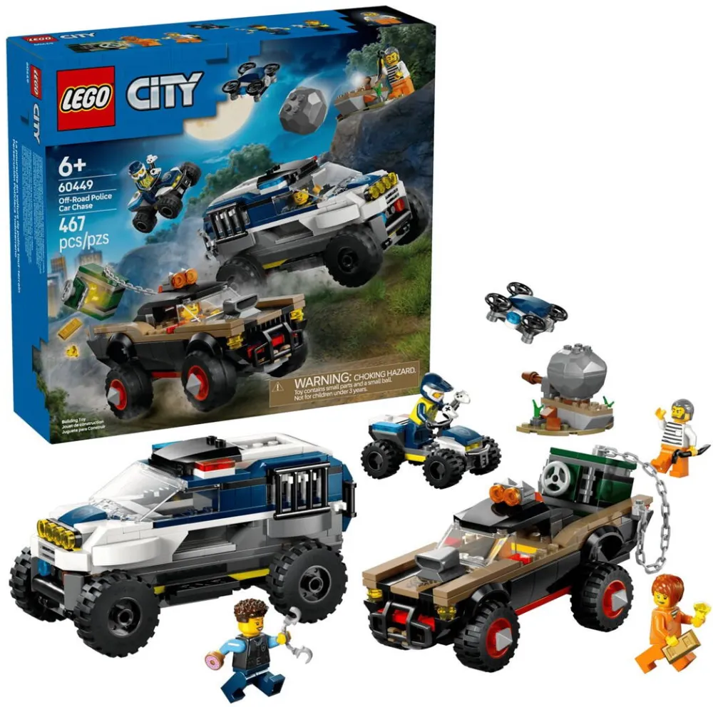 LEGO CITY 60449 Off-Road Police Car Chase
