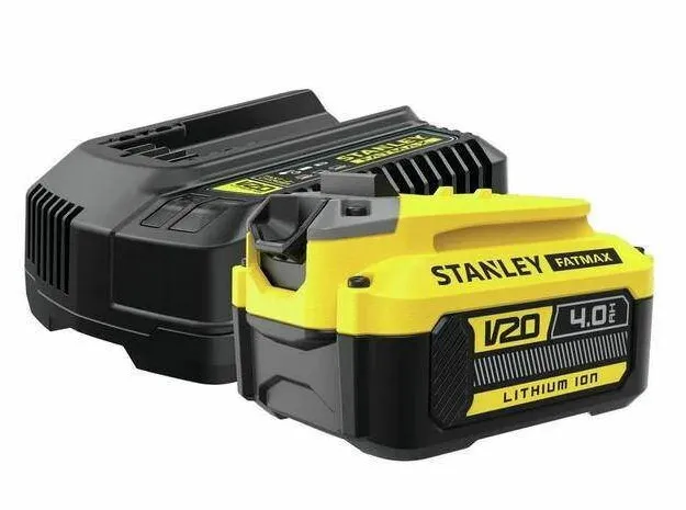 STANLEY Stanley SFMCB14M1-QW 18V V20 Battery Starter Kit - 1 x 4Ah, Black