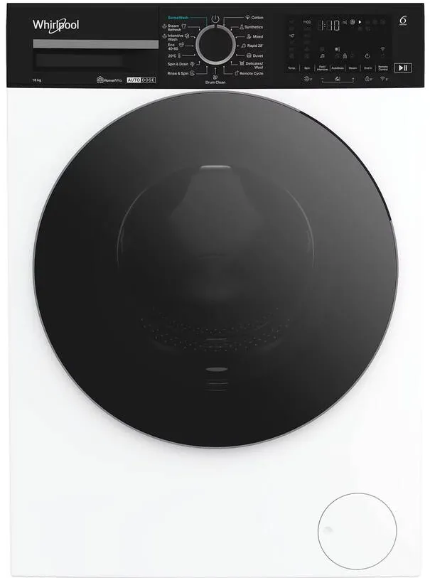 WHIRLPOOL Masina de spalat rufe WPM 07W ADS EE, A, incarcare frontala, 10 kg, 1351 rpm, 58 cm, Alb