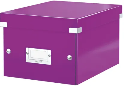 Leitz Cutie arhivare 216 x 160 x 282 mm, Leitz Click Store, carton laminat - mov