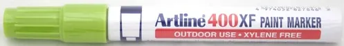 Artline Marker cu vopsea Artline 400XF, corp metalic, varf rotund 2.3mm - vernil