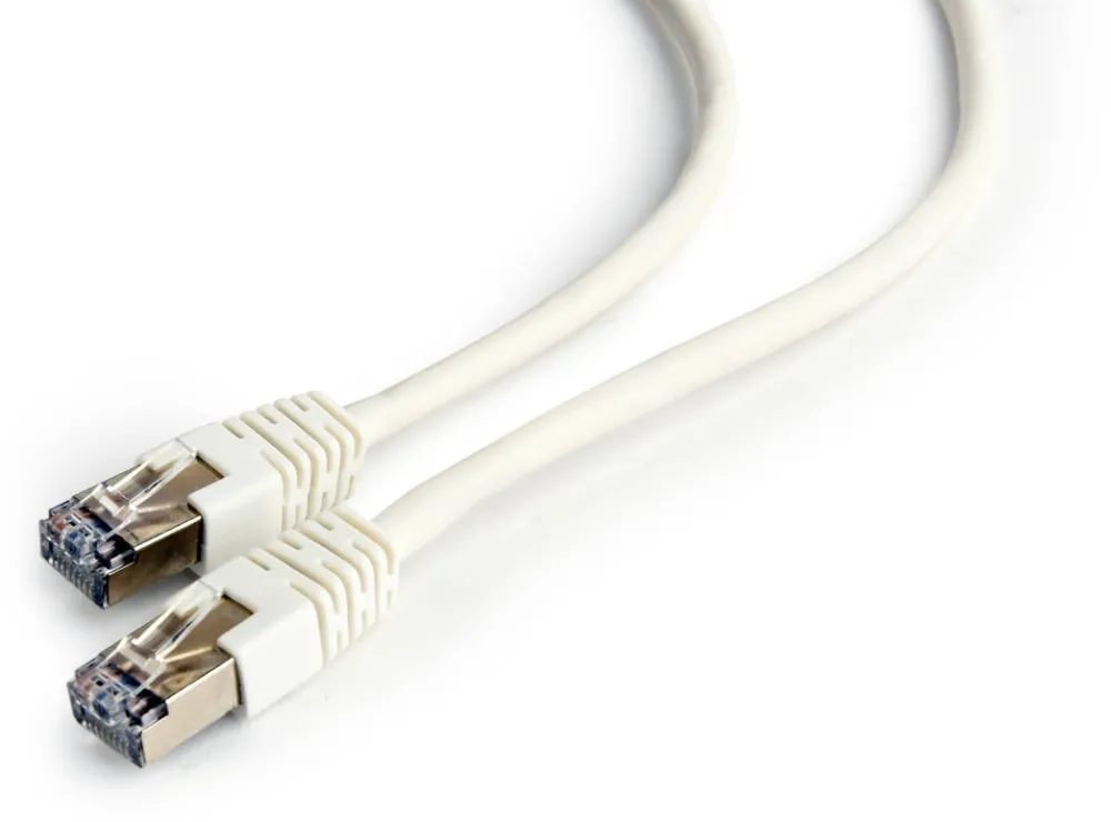 Cablu Gembird patchcord RJ45, cat. 6, FTP, 0.25m, white