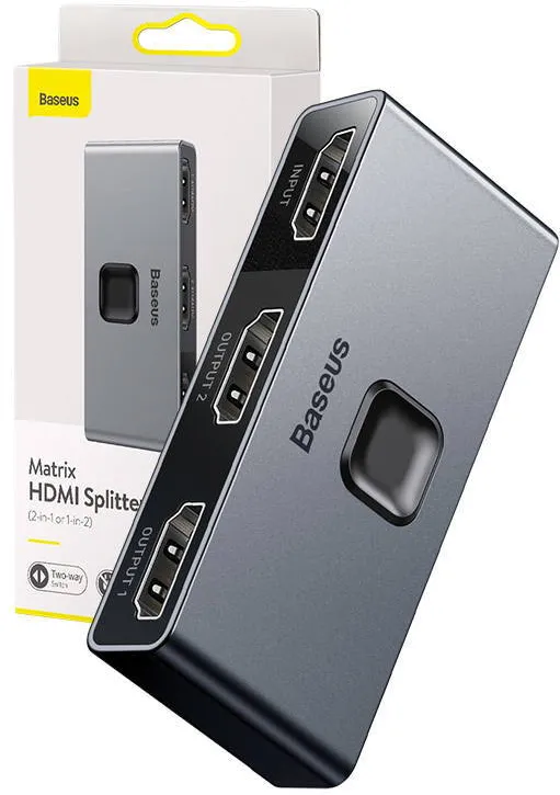 Docking Station Baseus Matrix Two-way divider / splitter HDMI