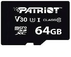 Card de Memorie Patriot VX Series 64GB MicroSDXC V30 Class 10 UHS-I U3 4K UHD