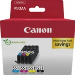 Cartus Imprimanta Canon Multipack CLI-551 (blister pack with security band)