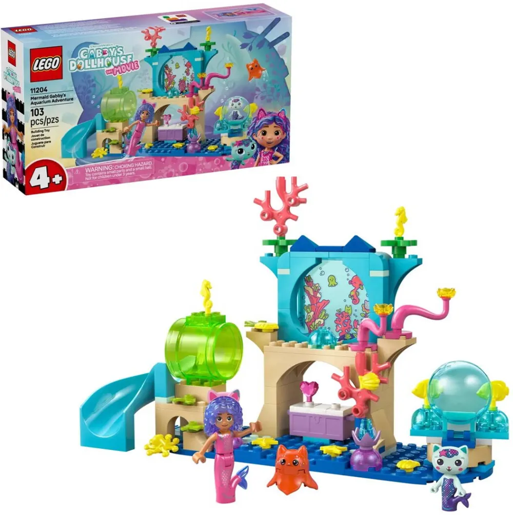 LEGO GABBY’S DOLLHOUSE 11204 Mermaid Gabby's Aquarium Adventure