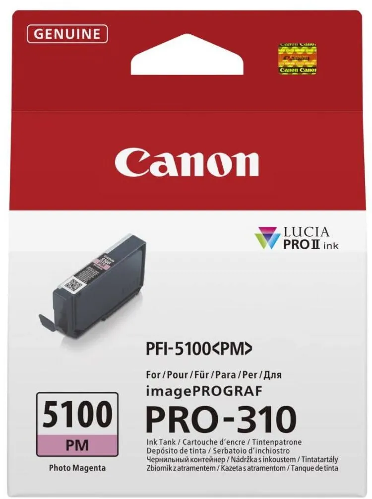 Cartus Imprimanta Canon Cartus imprimanta Canon PFI-5100 Photo Magenta, 14,4ml, 6957C001