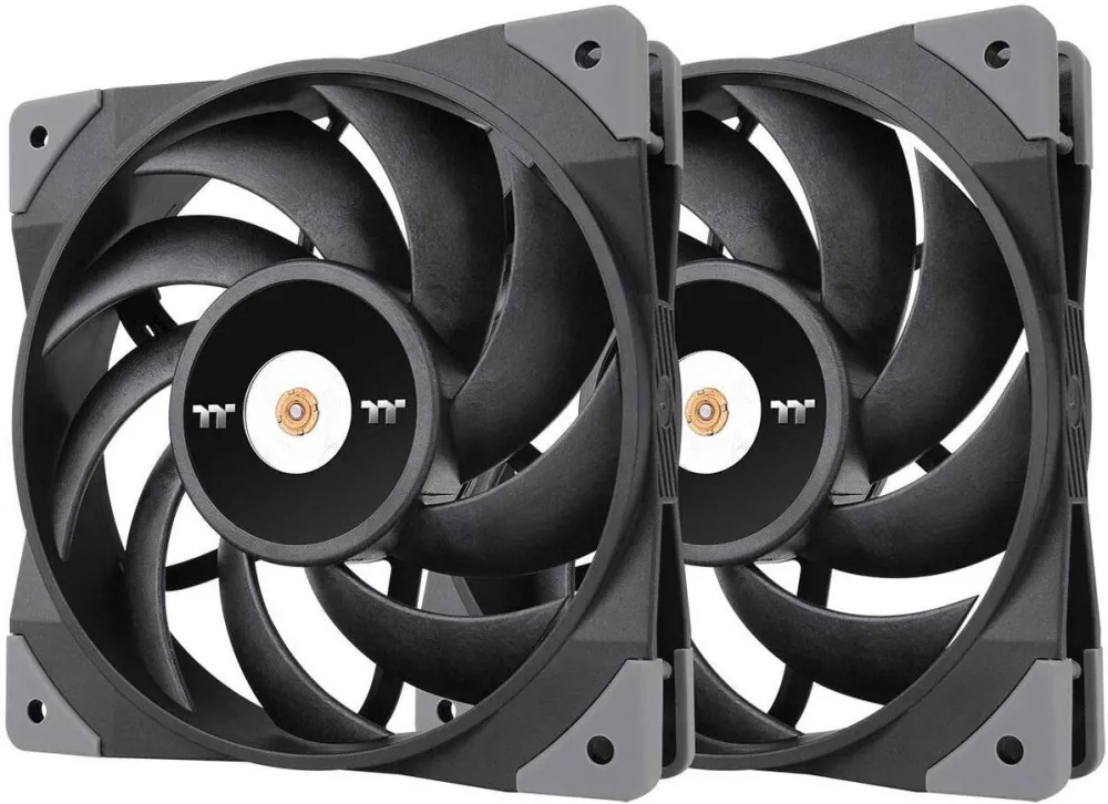 Thermaltake Thermaltake Set de 2 ventilatoare PC Thermaltake CL-F082-PL12BL-A, Toughfan 12, 120x120x25mm