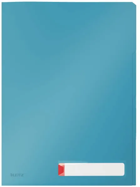 Leitz Mapa LEITZ Cosy, cu eticheta si 3 separatoare, PP, A4, 40 coli, albastru celest