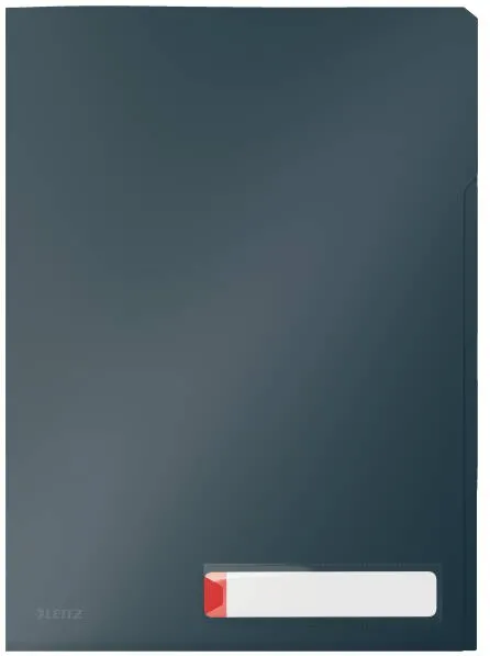 Leitz Mapa LEITZ Cosy, cu eticheta si 3 separatoare, PP, A4, 40 coli, gri antracit