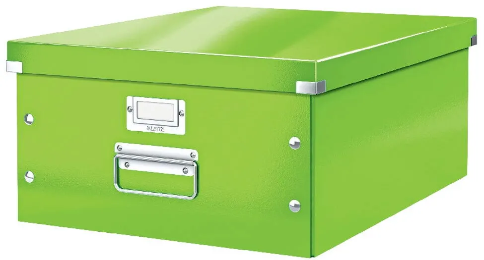 Leitz Cutie depozitare LEITZ WOW Click & Store, carton laminat, mare, verde