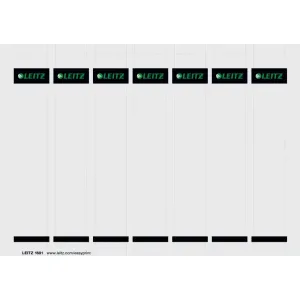 Leitz Etichete pentru biblioraft LEITZ, printabile, carton, FSC, reciclabile, 52 mm, 175 buc/set, alb