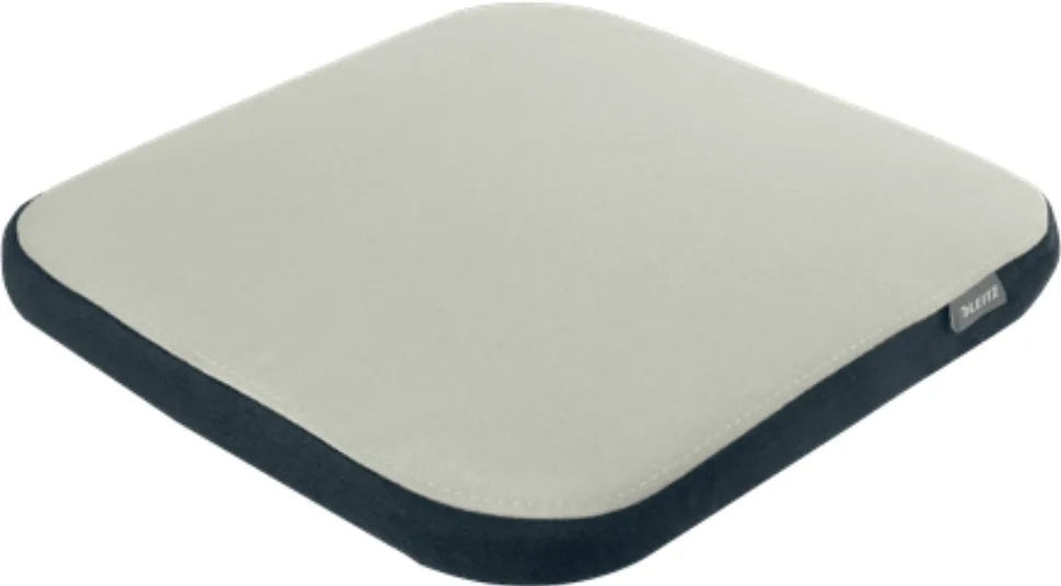 Leitz Pernuta ergonomica LEITZ Ergo, pentru scaun, husa lavabila, gri-pastel