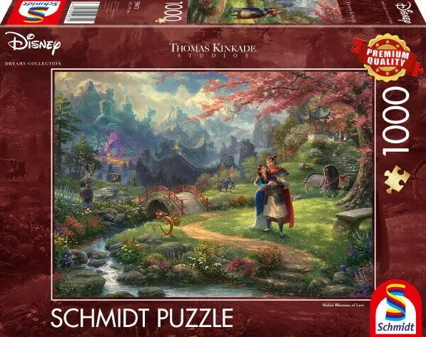 Puzzle Schmidt Spiele Thomas Kinkade Studios: Disney - Mulan, Jigsaw Puzzle (1000 pieces)