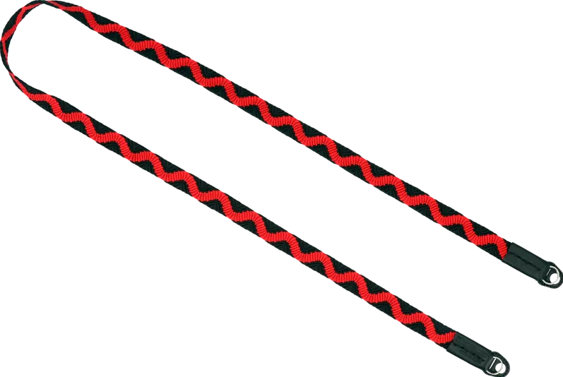 ARTISANARTIST ACAM-317 Silk Camera Strap w/ Traditional Japanese Pattern, BLK/Red